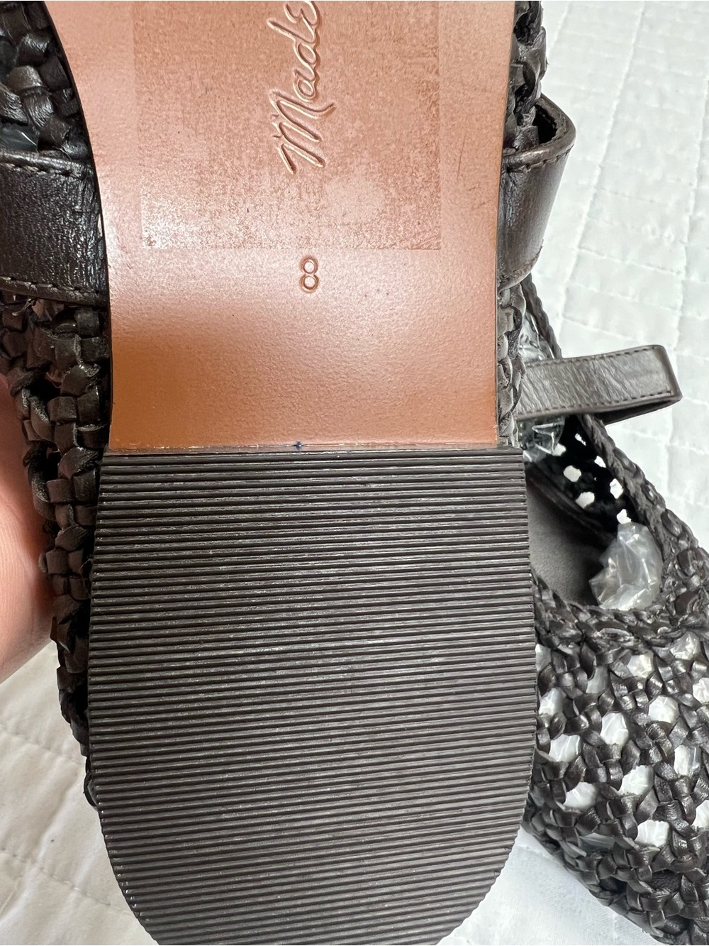 Madewell The Remy Mary Jane Flat in Dark Carob Size 8 NWOB - Picture 12 of 12